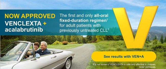 VENCLEXTA + acalabrutinib. The first and only all-oral fixed-duration regimen for adult patients with previously untreated CLL